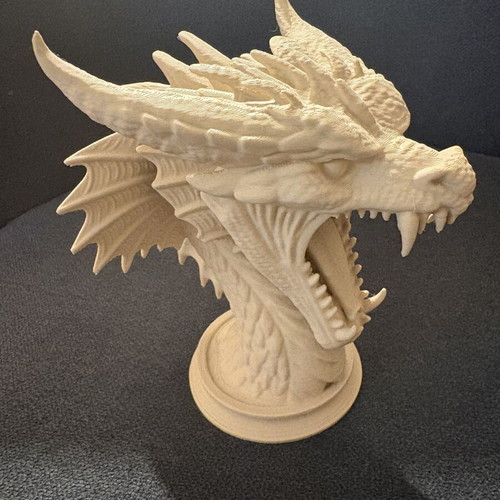 Dragon Bust 3D Printed fantasy decor new