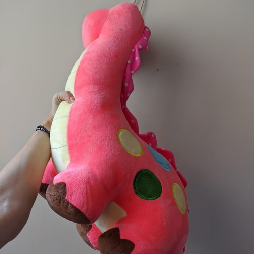 Big Dino Plush Like New Pink Dinosaur Teddy