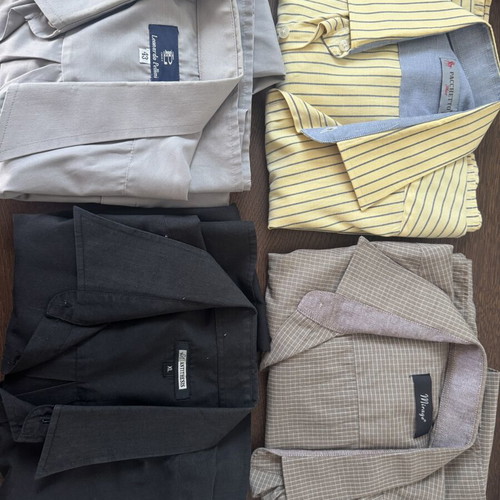 4 men's dress shirts, sizes large and extra large