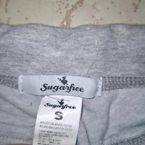 SugarFree tracksuit gray size S like new terry fabric