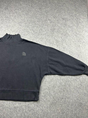 The North Face women's black cropped sweatshirt size Large used