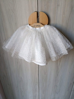 White tulle tutu skirt Mayoral for 2 years like new