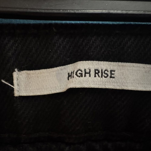 Bershka Black Denim Shorts High Rise Paperbag size S 36 like new