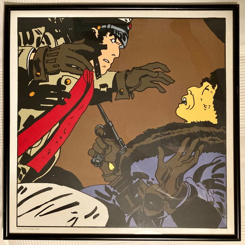 Hugo Pratt Corto Maltese 2 vintage silkscreen prints, 1990