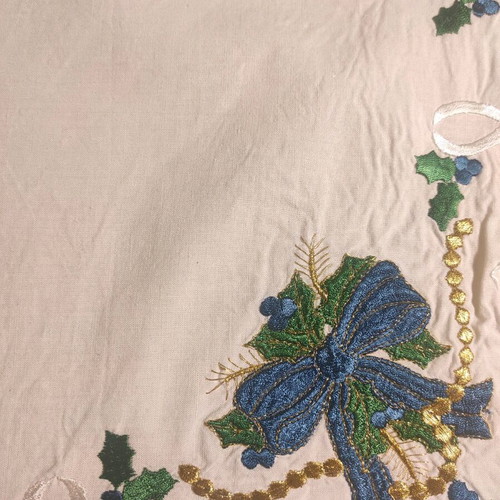 Cotton Christmas dinner napkins like new, set of 4
