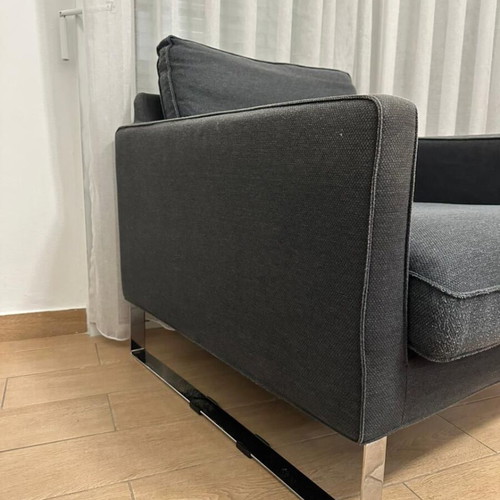 Melby armchair IKEA used, gray with removable metal legs