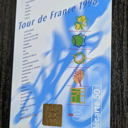 French phone cards used, lot of 3, rare from 1998
