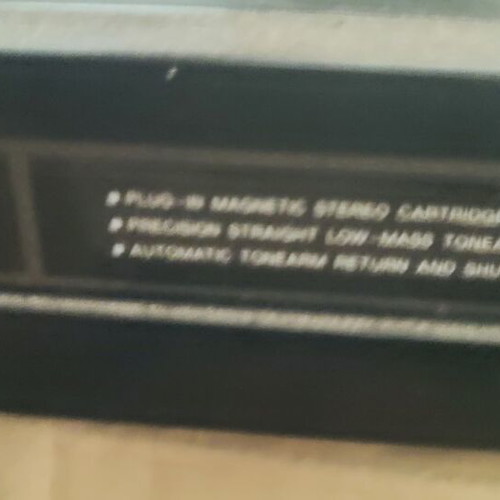 Record player used, may need belt replacement
