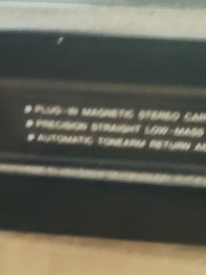 Record player used, may need belt replacement