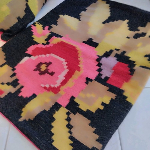 Two large woven pillowcases like new, 70x50 cm