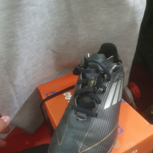 Adidas F50 football shoes size 32, black and gold
