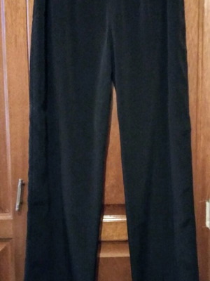 Women's black palazzo pants like new, thin crepe fabric with elastic waist