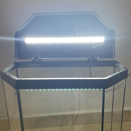Aquatlantis Aquarium 25lt used with integrated LED lighting