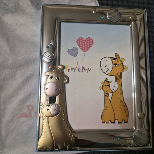Princelino 9x13 cm children's photo frame new with giraffe decor