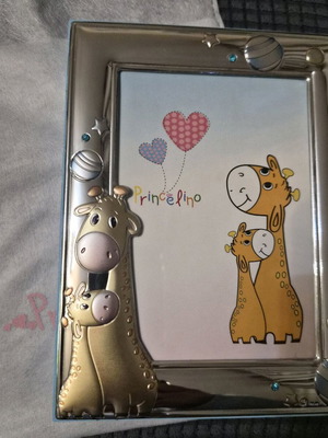 Princelino 9x13 cm children's photo frame new with giraffe decor