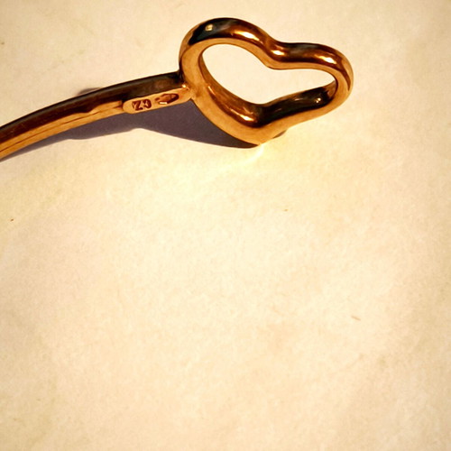 Gold bracelet 9k 375, 9 carat, 2.5 grams, handmade