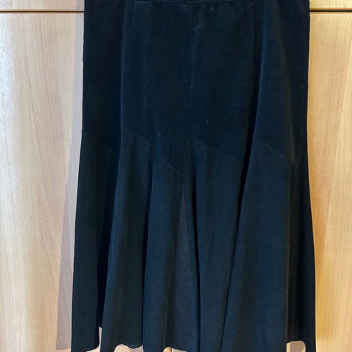 Bill Cost black velour skirt like new, size XL