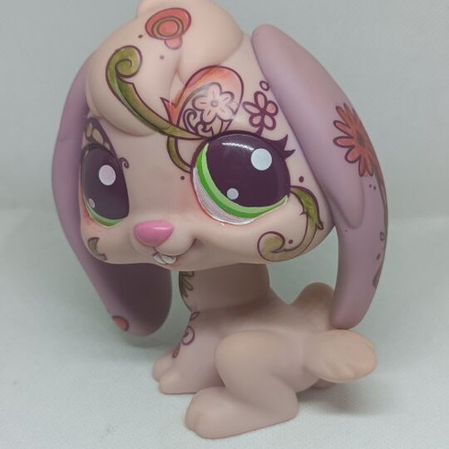 Littlest Pet Shop Jumbo Purple Bunny figure used for custom project