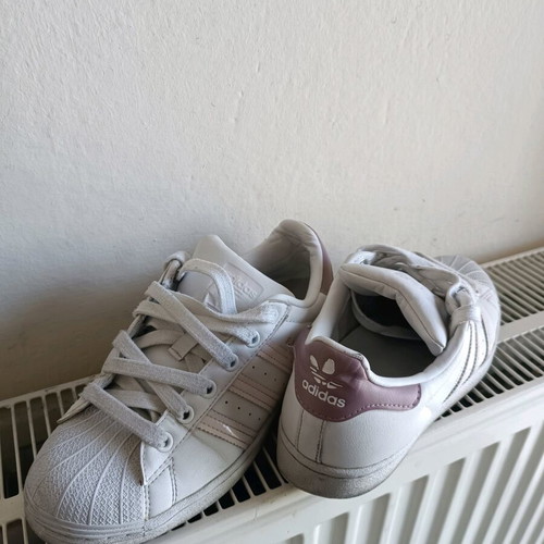 Adidas white athletic shoes size 38 like new