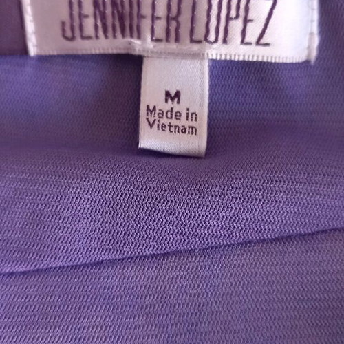 Jennifer Lopez strapless dress like new, blue multicolor, size M