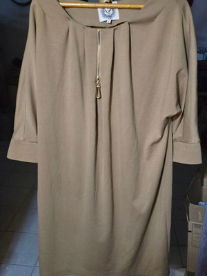MY T Wearables dress new, size XL, beige, 100% cotton