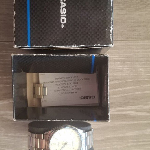 Casio Collection Classic MTP-1302PD-7A1VEF men's watch, white dial, silver