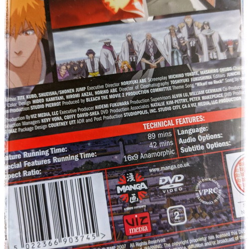 Bleach The Diamond Dust Rebellion Movie 2 DVD anime