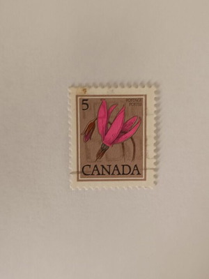 Canada 5 Cents Collectible Stamp like new, wildflower design