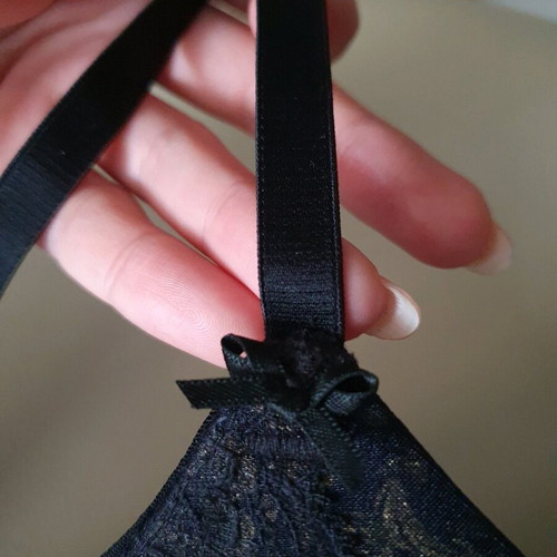 Luna push up bra 75C like new, black and gold