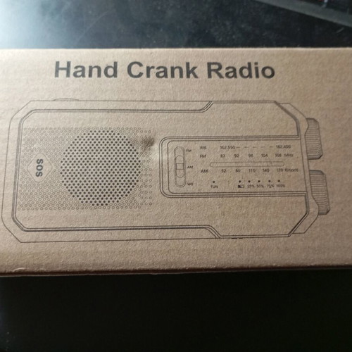 Solar emergency radio new with USB-C and powerbank