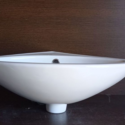 Vitruvit corner wall-mounted sink 37x37 cm new