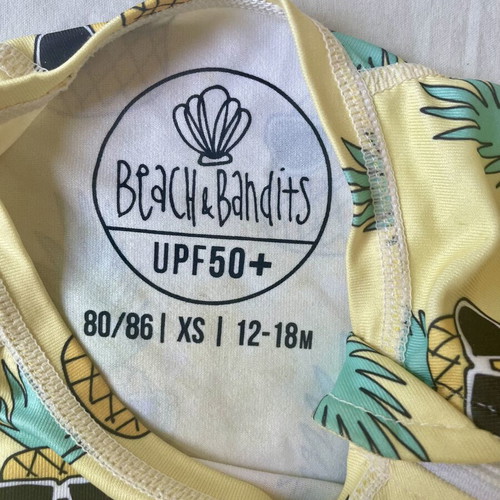 Beach & Bandits UPF 50+ sun protection swim shirt 12-18 months used