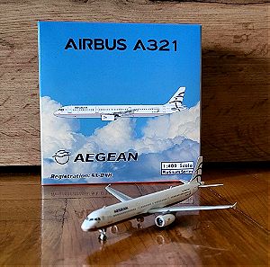 ΜΟΝΤΕΛΟ ΑΕΡΟΠΛΑΝΟΥ AEGEAN A321 1:400