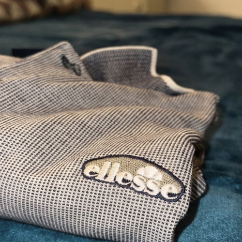 Ellesse polo shirt used, gray, size L
