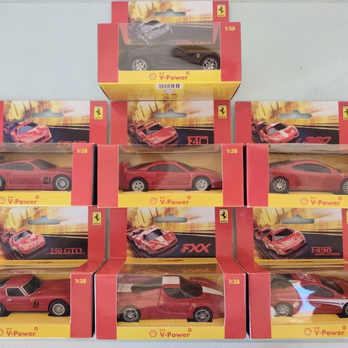 Shell V-Power Ferrari collectible car miniatures pack of 13 sealed