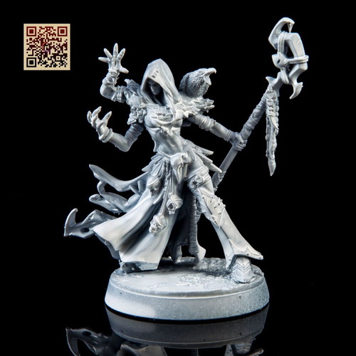 Elexara Dark Fantasy Hero figure assembled and primed, new