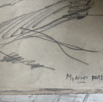 Mykonos drawing 1935 by Paul Hannaux used, graphite on paper