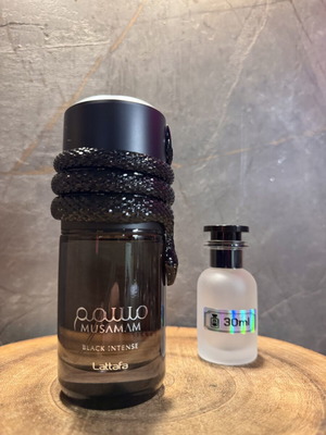 Lattafa Musamam Black Intense Eau de Parfum 5ml and 30ml