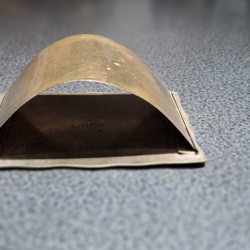 Brass Letter Holder vintage, D. Yfantis Greek craftsmanship