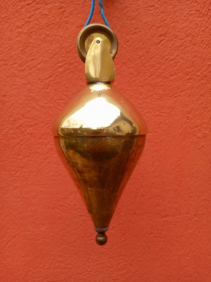 Brass weight with pulley 3.3 kg like new