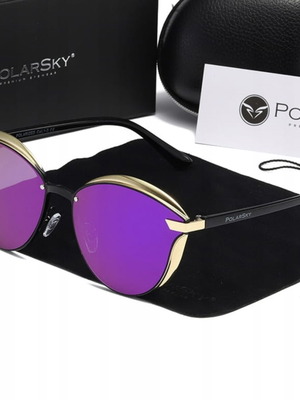 PolarSky polarized sunglasses new, black and purple