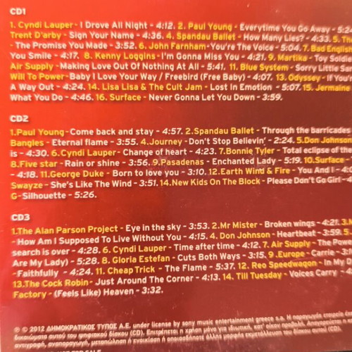 80's Love Collection 3CD σαν καινούργιο, ροκ