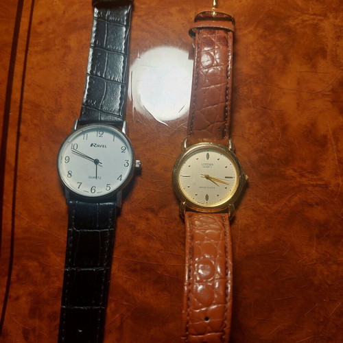 Citizen Quartz and Ravel Watch Bundle used, classic and daily styles