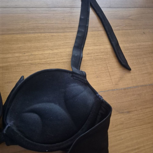 Bikini set used, size S, black with leopard print