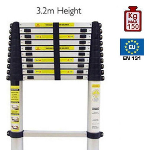 Telescopic Ladder 11 Steps New, 3.20m Height