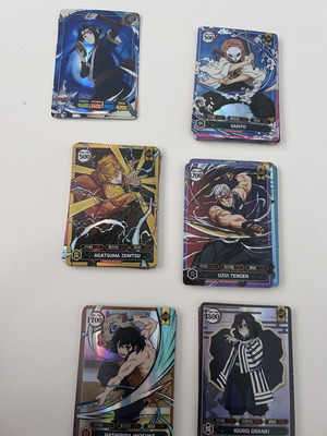 Naruto and Demon Slayer cards, set of 100