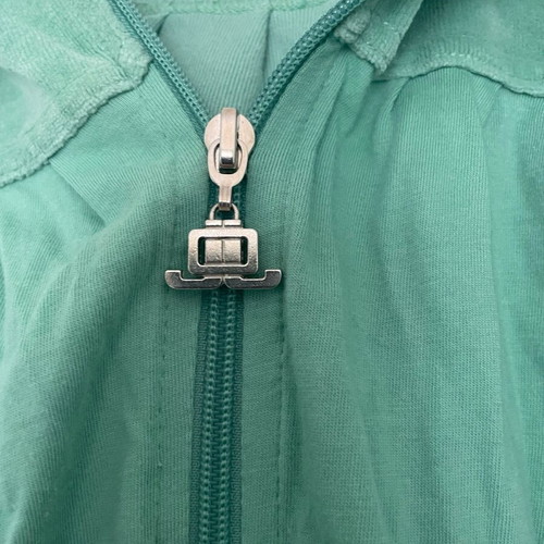 JLo hoodie short like new, green and turquoise