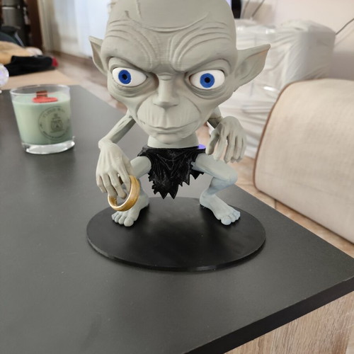 Gollum and His Precious 3D print in PLA made to order