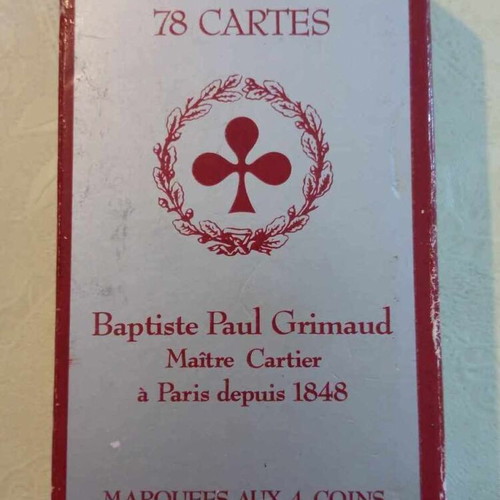 Tarot 78 cards Baptiste Paul Grimaud used, complete set 1983