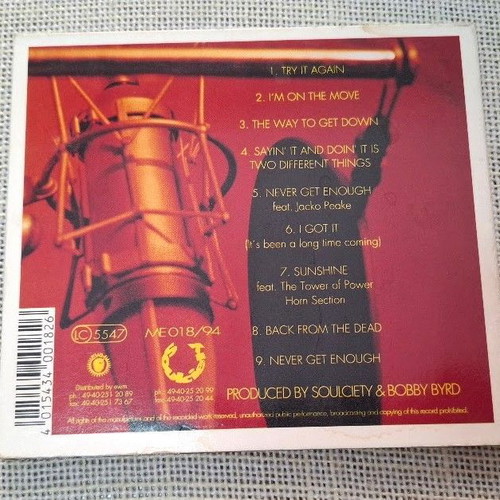 Bobby Byrd On The Move CD, R&B / Soul